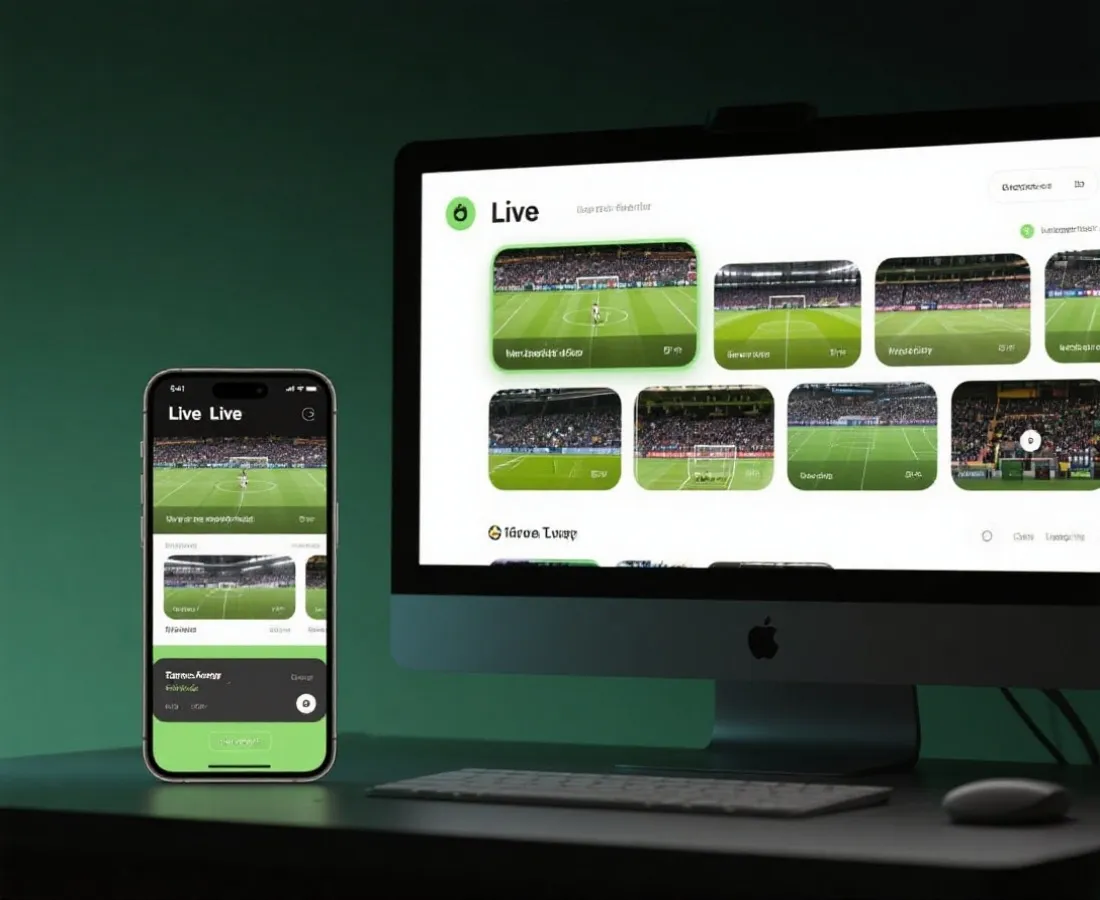 多裝置直播介面示意圖